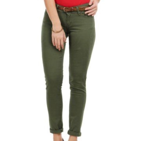green boyfriend jeans